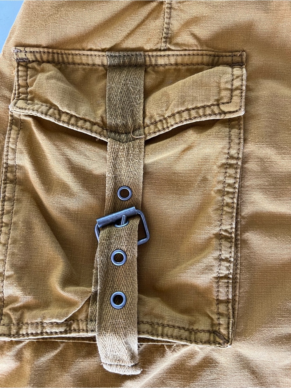 Free People Erika Utility Cargo Mini Skirt size 4 Canteen Green Y2K Cotton - Picture 9 of 12